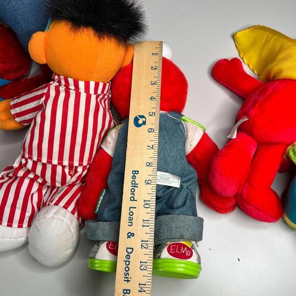 Vintage Sesame Street Elmo & Ernie Plush Lot TYCO Fisher-Price 1990s Talking - Picture 7 of 15